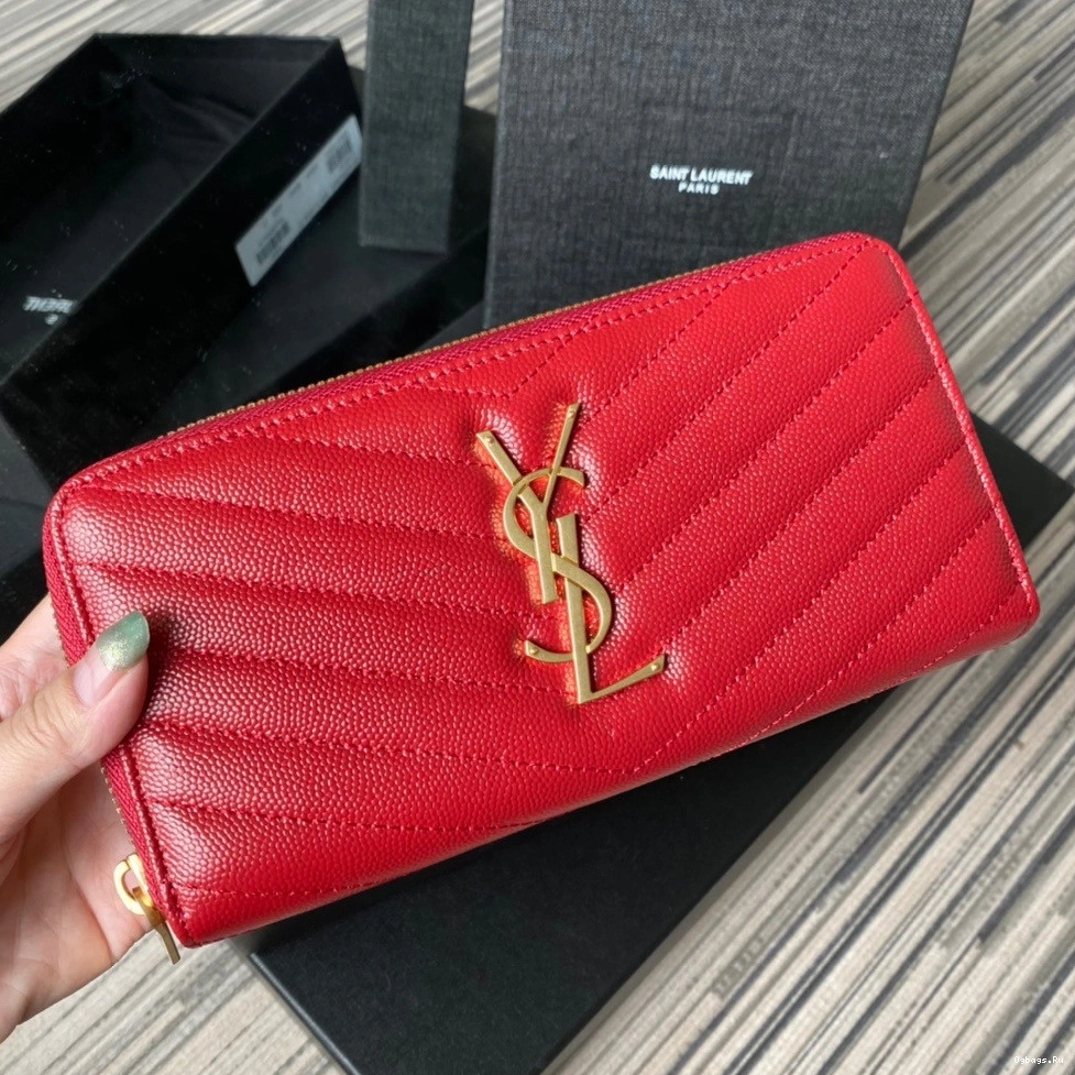MONOGRAM ZIPPY WALLET YSL 0724